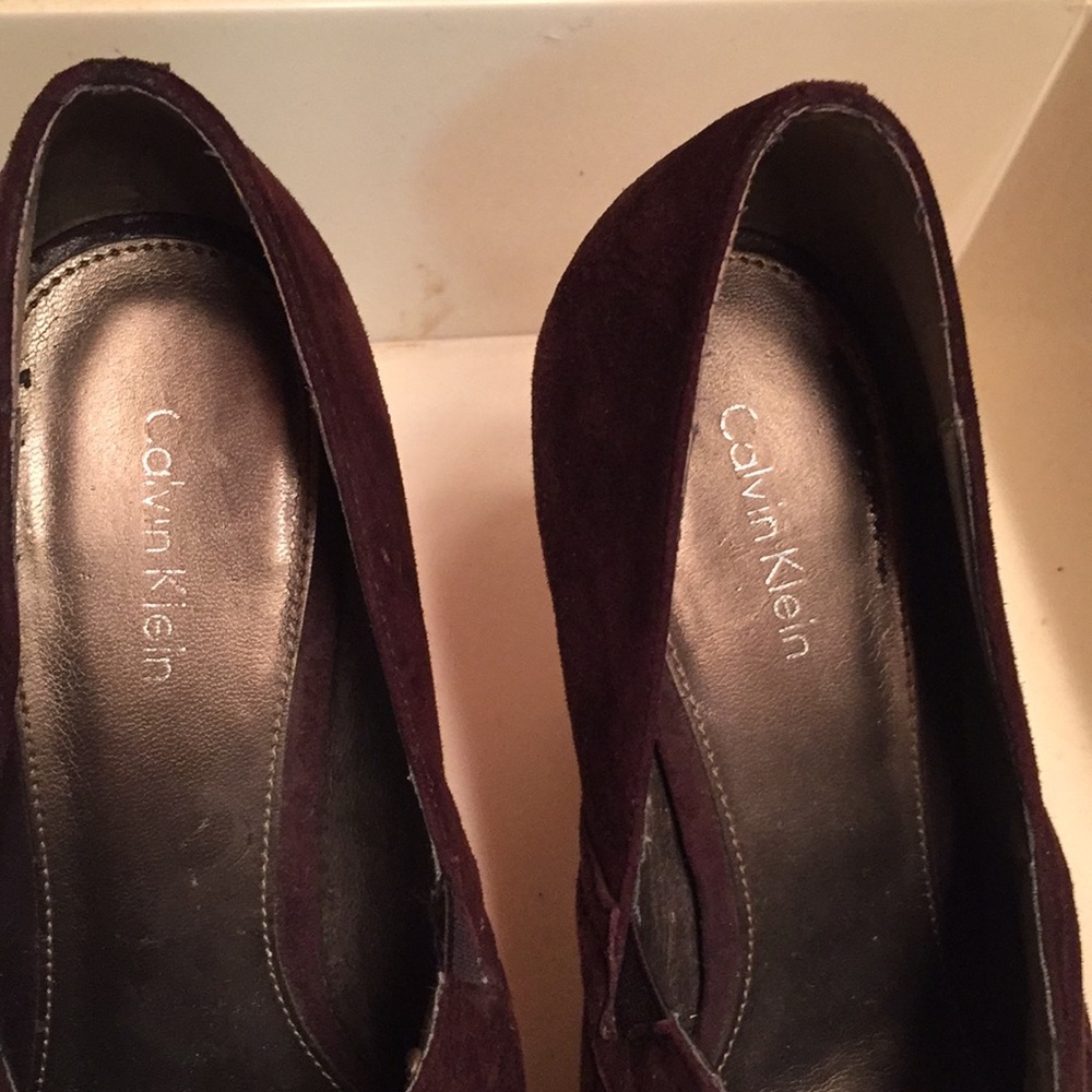 Authentic Calvin Klein peep toe heels! Size 8!